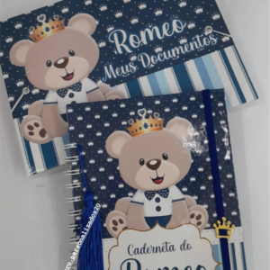 Kit reforma caderneta + Pasta personalizada