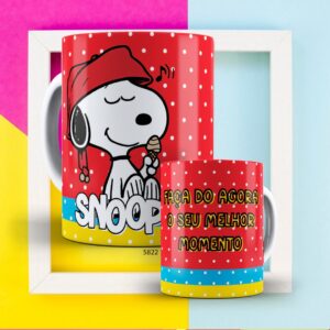 Canecas Snopp Motivacional Vermelha (Mod.4- 5822)