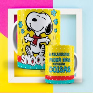 Canecas Snopp Motivacional Amarela (Mod.2- 5822)